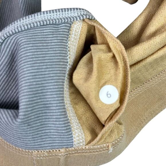 Lululemon Athletica No Limit Tank with built in bra size 6 White Gray - Picture 4 of 8